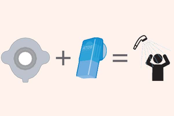 シャワーを頭から浴びたい